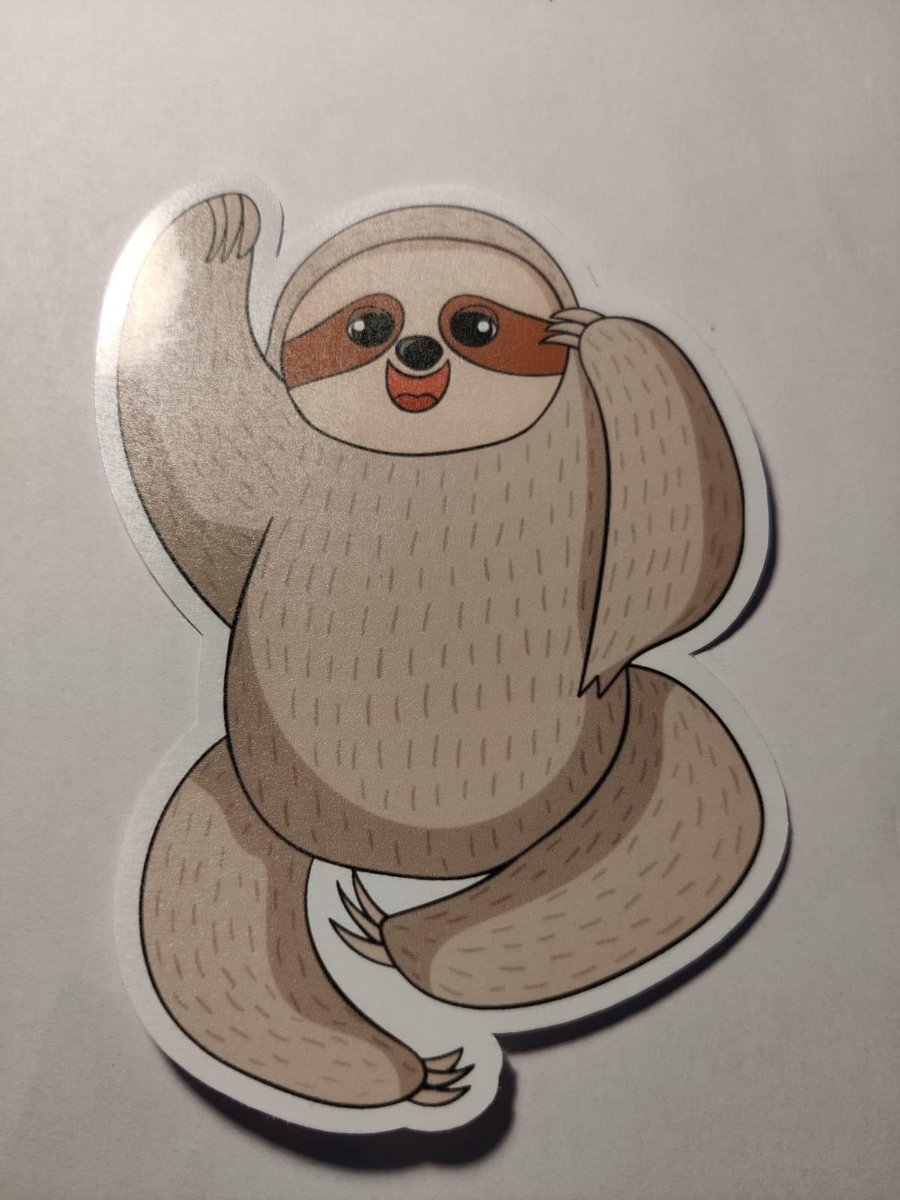 Luiaard Stickers - Sticker Pack met 5 Sloth Stickers - Sloth Sticker - Schattige Dieren - Luiaards - Journaling - Bullet Journal - Scrapbooking - Leuke Stickers - Laptop Sticker - Telefoon Sticker - Dieren - Dier - Lief - Cute